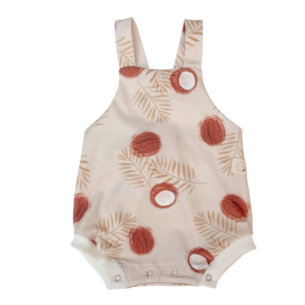 NWT Petit Ropit Unisex Coconut Romper 9-12 months, MSRP $42